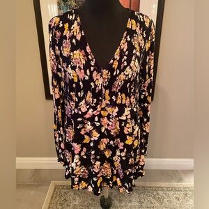 Torrid Black Floral Top